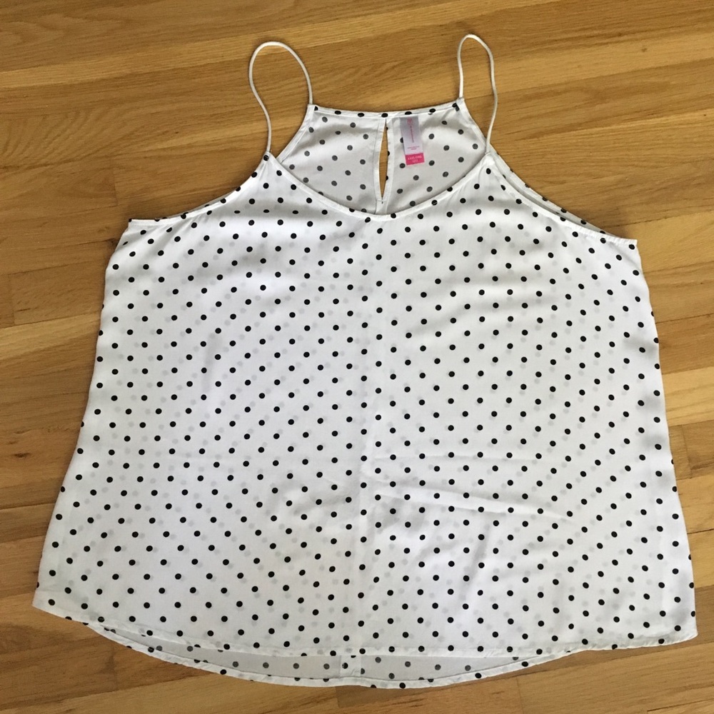 Spaghetti Strap Polka Dot Blouse